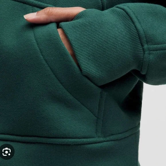 lululemon athletica storm teal Green and Gold full Zip-Up scuba M/L - Picture 6 of 9